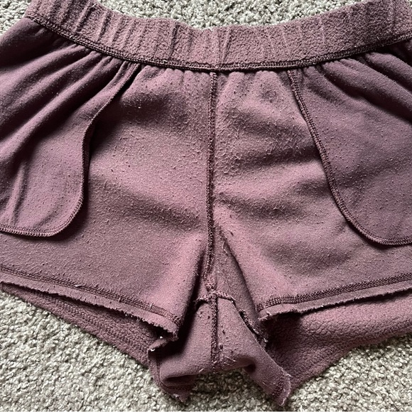 Aerie “snowed in fleece boxer” brown relic shorts size small - Picture 4 of 5